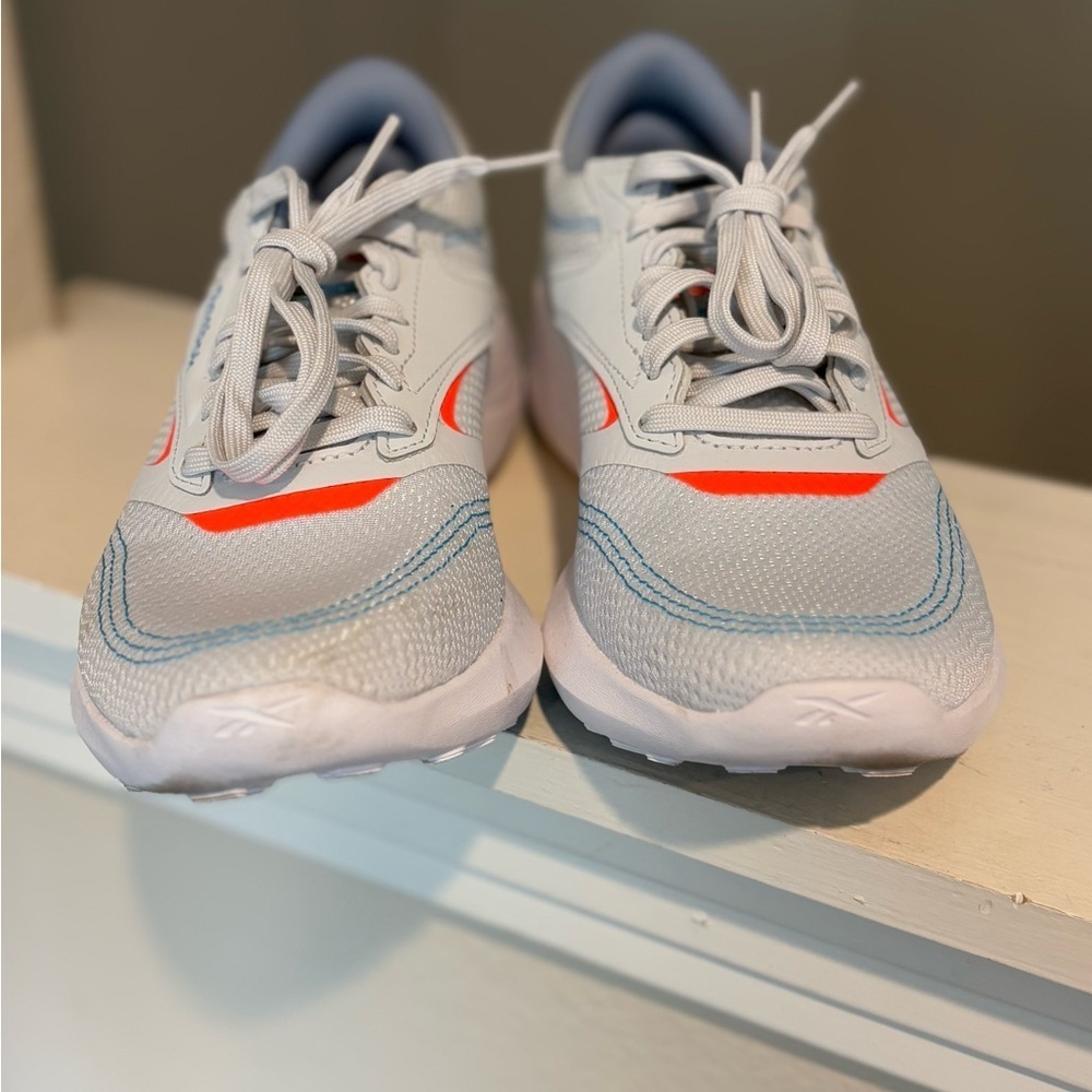 Reebok Energen Tech 2 Running Shoe Moon/ Orange/ Cyan Women’s Size 7.5 Tried On - Picture 5 of 10